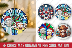 Christmas ornaments round ornaments sublimation, ornament Product Image 1