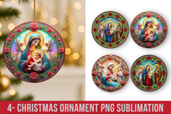 Christmas Ornaments Round Sublimation Product Image 1
