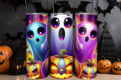 Halloween Ghost Tumbler Wrap Product Image 1