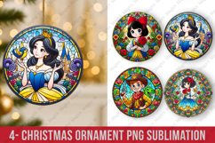 Christmas ornaments round ornaments sublimation, ornament Product Image 1