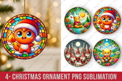 Christmas ornaments round ornaments sublimation, ornament Product Image 1
