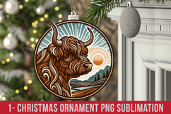 Christmas Ornaments Sublimation Png Product Image 1