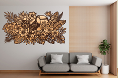 Toucan Jungle Laser Cut File Product Image 2