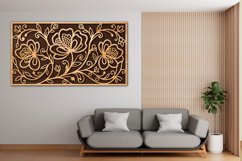 Floral Wall Art SVG Laser Cut File Product Image 3