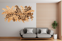 Tropical Bird Laser Cut File Product Image 2