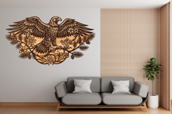 Eagle Floral Mandala SVG Laser Cut Product Image 2