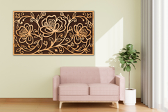 Floral Wall Art SVG Laser Cut File Product Image 4