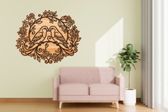 Floral Love Birds Laser Cut Product Image 3