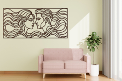 Romantic Wall Art Laser Cut File | Couple Love SVG Decor Product Image 3