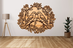 Floral Love Birds Laser Cut Product Image 4