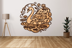 Elegant Swan Laser Cut SVG Product Image 4