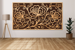 Floral Wall Art SVG Laser Cut File Product Image 2