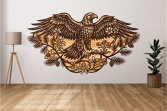 Eagle Floral Mandala SVG Laser Cut Product Image 4