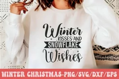 Winter Kisses & Snowflake Wishes SVG | Font Dollar Deals Product Image 1