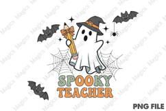 Teacher Halloween Png, Spooku Teacher Png Product Image 1