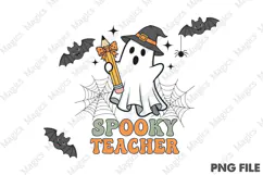 Teacher Halloween Png, Spooku Teacher Png Product Image 1