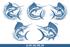 Marlin Fish Vector SVG Bundle Product Image 2