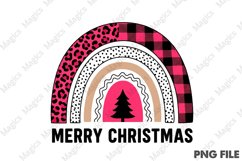 Plaid Christmas Tree Rainbow Winter Leopard Product Image 2