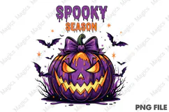 Spooky Season Png, Retro Halloween Png Product Image 1