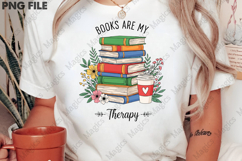 Book Are My Therapy Reading PNG Product Image 2