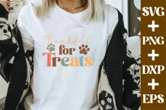 Thankful For Treats - Thanksgiving Dog Bandana svg Product Image 2
