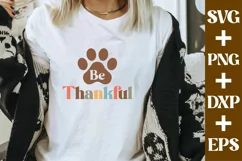 Be Thankful - Thanksgiving Dog Bandana svg - Dog Bandana svg Product Image 2