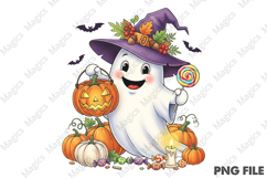 Cute Halloween Ghosts PNG Product Image 2