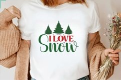 I Love Snow| Christmas SVG Design Product Image 2