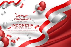 Set of Indonesia Independence Day Landscape Banner Template Product Image 10