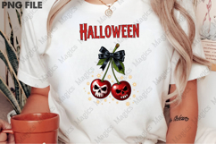 Halloween Cherry Skull PNG, Spooky Cherries Png Product Image 2