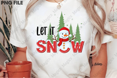 Let Snow Snowman Snowflake Merry Christmas Product Image 2