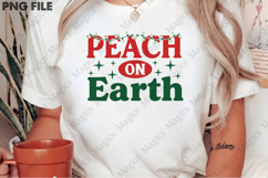 Peach On Earth Sublimation Christmas Design Product Image 2