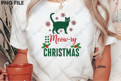 Meow Christmas Sublimation Design Product Image 1