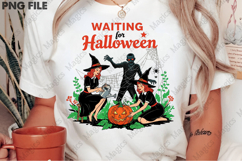 Waiting for Halloween Png, Halloween Girly png Product Image 2