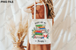 Book Are My Therapy Reading PNG Product Image 1