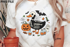 Spooky Goose PNG, Funny Halloween Goose Product Image 2