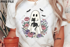 Ghost And Cat Png Cute Cats Halloween Product Image 1