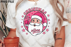 Christmas Vibes Print Template Black Santa Product Image 2