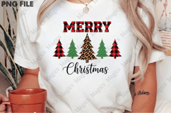 Plaid Christmas Tree Winter Forest Leopard Product Image 2