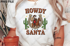 Howdy Santa Christmas Western Cowboy PNG Product Image 2