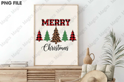 Plaid Christmas Tree Winter Forest Leopard Product Image 3