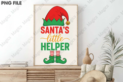 Santas Little Helper Phrase Christmas Baby Product Image 3