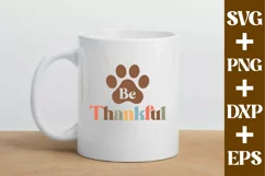 Be Thankful - Thanksgiving Dog Bandana svg - Dog Bandana svg Product Image 4