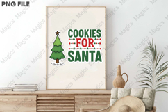 Cookies Santa Christmas Sublimation Design Product Image 3
