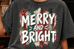 Merry and Bright PNG, Preppy Merry Coquette Christmas PNG Product Image 3