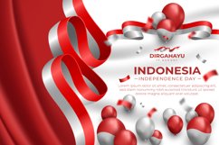 Set of Indonesia Independence Day Landscape Banner Template Product Image 11