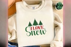 I Love Snow| Christmas SVG Design Product Image 4