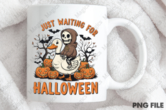 Just Waiting for Halloween Sublimation Product Image 3