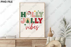 Holly Jolly Vibes Retro Christmas Sublimation Product Image 3