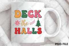 Deck Halls Retro Christmas Sublimation Design Product Image 4